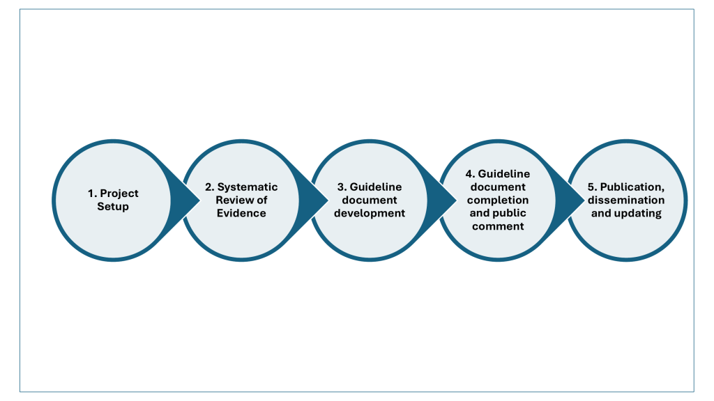 Overview of the Evidence-Based Clinical Practice Guideline Development Process image