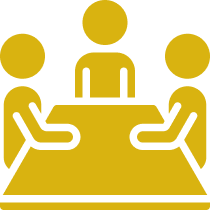 people at table icon